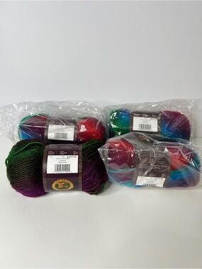 New Lion Brand Landscape Apple Orchard Yarn Set Of 4 Skeins knit Crochet